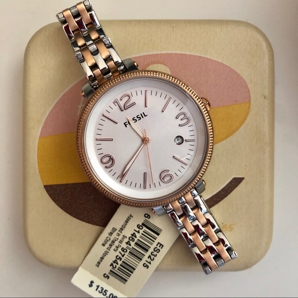 Fossil Accessories - NWT Fossil Heather Two Tone Women’s Watch